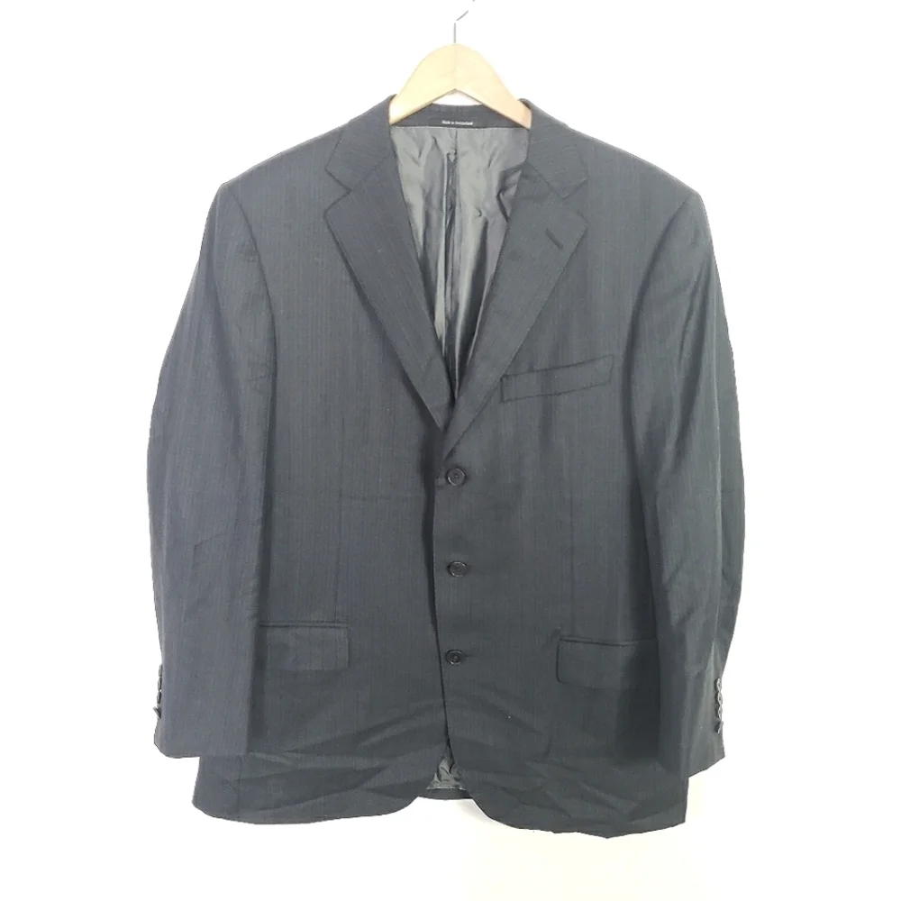 Ermenegildo Zenga Traveller Micronsphere gray suit jacket blazer IT 54 / US 44